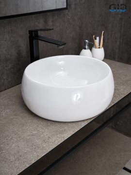 Раковина Gid N9140 51213 накладная белая 40x40x15.5