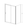Душевой уголок Alpha VSR-3AL9012CLB, 1200*900, черный, стекло прозрачное