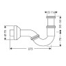 Сифон трубчатый для биде Hansgrohe хром 55237000