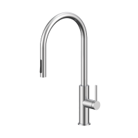 Смеситель для кухни Senso, брашированная сталь, Se215180-BS, Paulmark