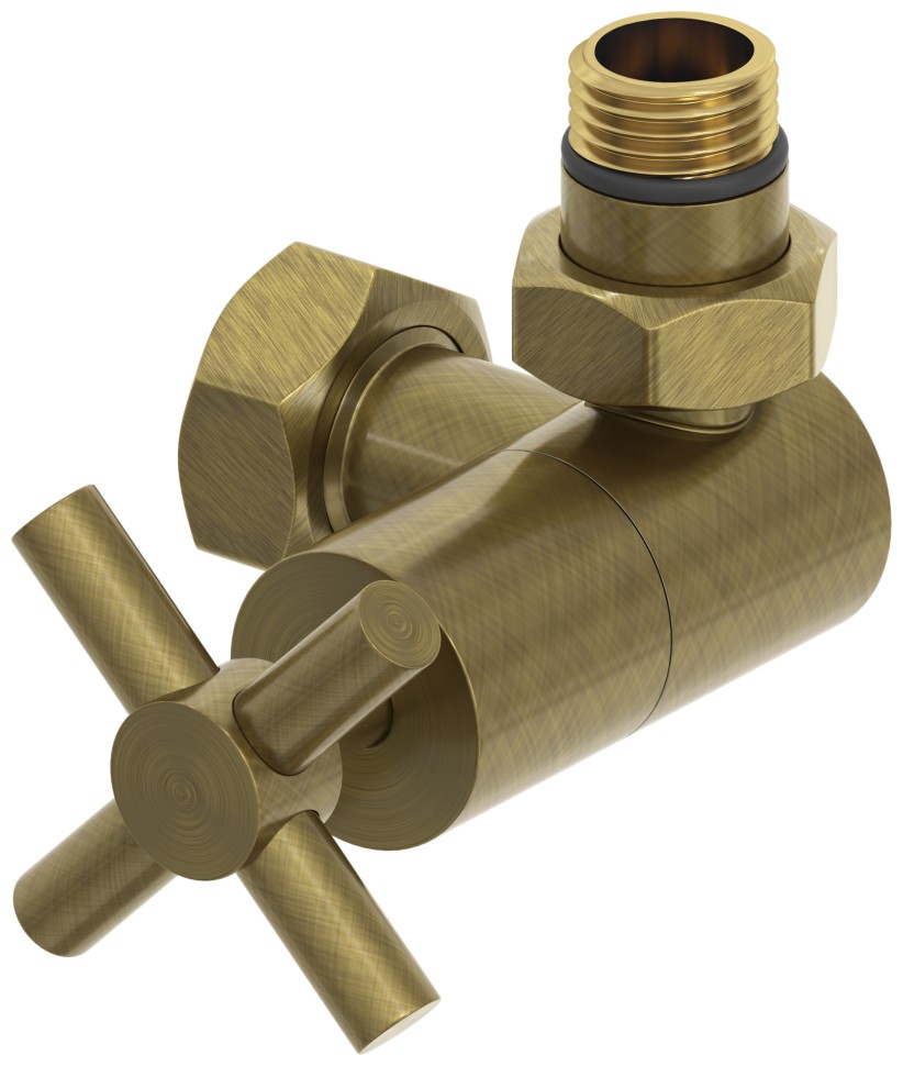 Вентиль 3D правый крест (G 1/2" НР х G 3/4" НГ)