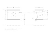 База под раковину подвесная BelBagno AURORA-700-2C-SO-RNN