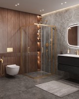 Душевой уголок CEZARES MOLVENO-AH-21-90+30-C-BORO-IV