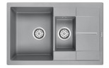 Мойка FLUGEN 60/1,5, IT-GRANIT, PM237850-GRM, серый металлик, 775х495 мм, Paulmark