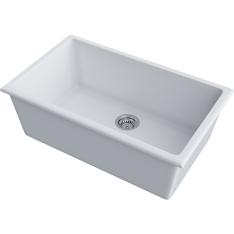 Кухонная мойка Omoikiri Okinoshima 76-U/I-WH Natceramic/белый