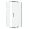 Душевое ограждение Niagara Eco NG-1010-14D (100х100х190) трапеция,распашное,хром,стекло прозрачное,1 место