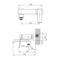 Смеситель Splenka для ванны и душа S31.30.06 Черный
