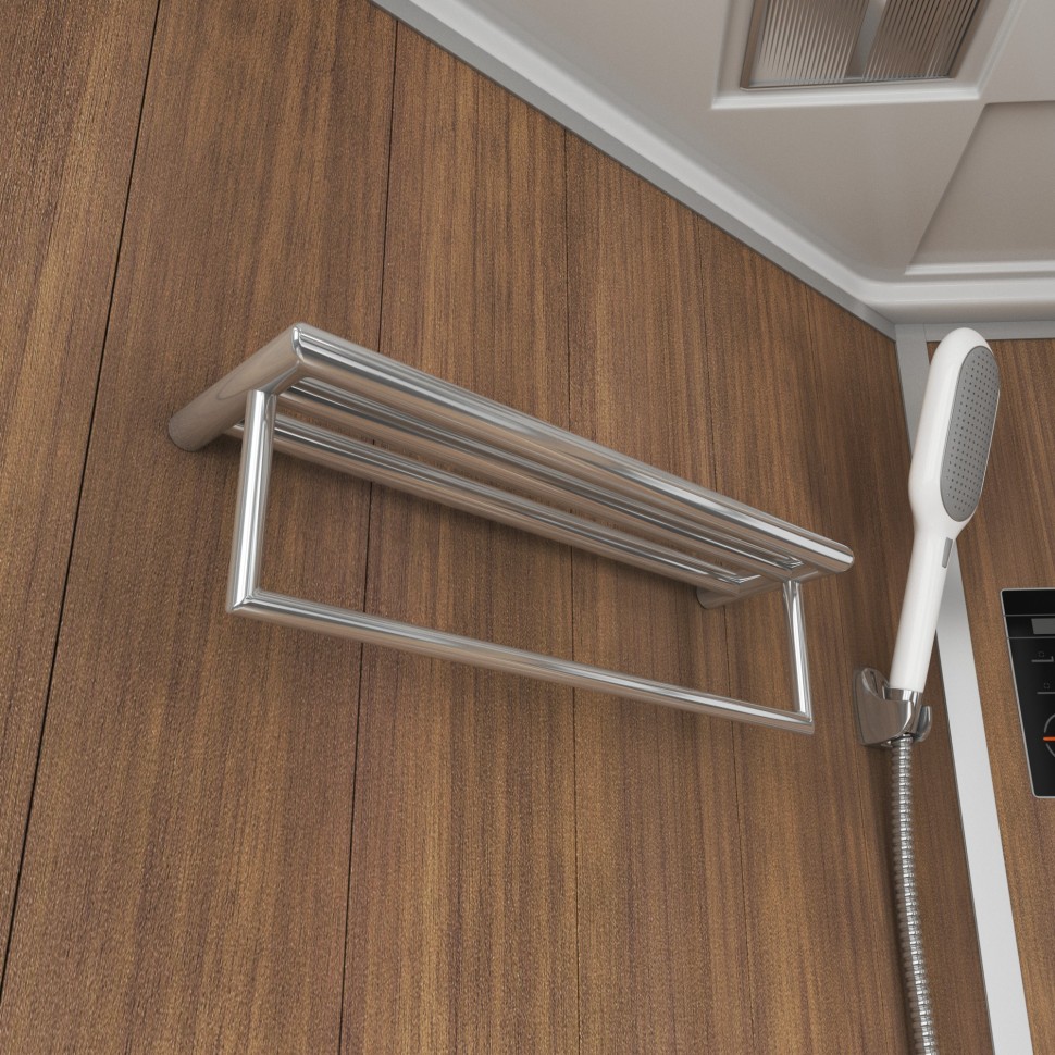 Душевая кабина Niagara Luxe 7717WD (100x100х215) низкий поддон(15см),дверь распашная,стенки серебро,4 места