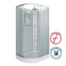 Душевая кабина Niagara Classic NG-3312-14RBKTG (120х80х210) низкий поддон(13см),стекло матовое,3 места