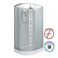 Душевая кабина Niagara Classic NG-3312-14RBKTG (120х80х210) низкий поддон(13см),стекло матовое,3 места