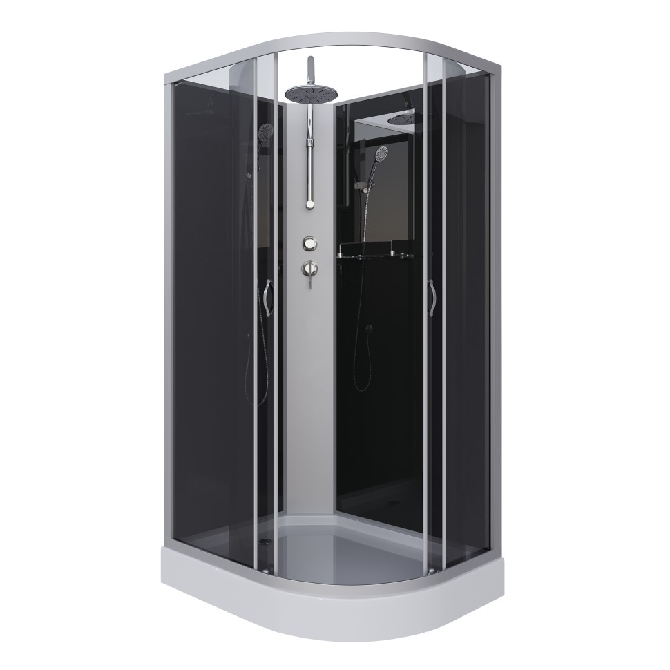 Душевая кабина Niagara Classic NG-3512-14LBKT (120х80х210) низкий поддон(13см),стекло тонированное,3 места