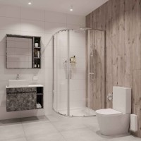 Душевое ограждение Niagara Nova NG-6606-08 (90х90х195) четверть круга,хром,двери раздвижные,стекло прозрачное,1 место