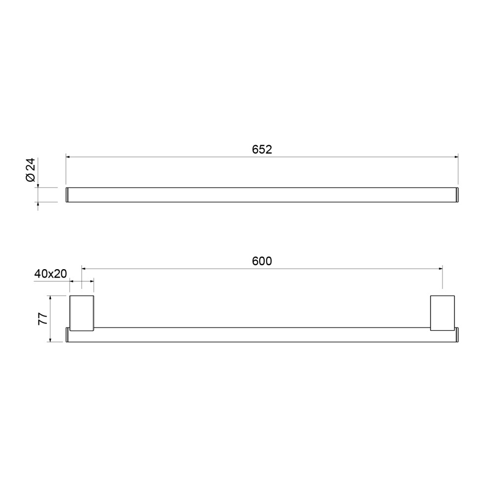 Полотенцедержатель Timo Luiro 18553/17 золото матовое