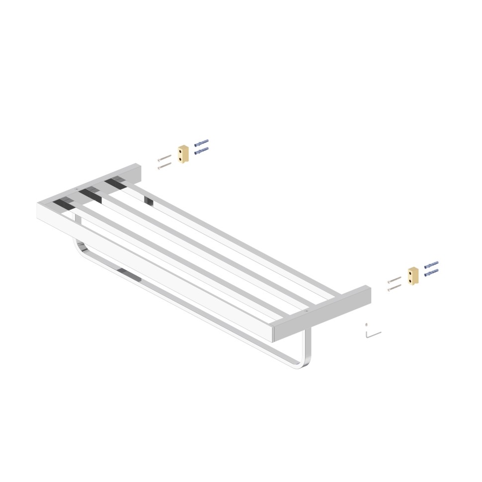 Полка для полотенец Timo Petruma 15258/13 никель