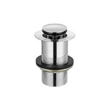 Донный клапан для раковины Demm 38 мм, круглый, без перелива, CLICK-CLACK, латунь, хром