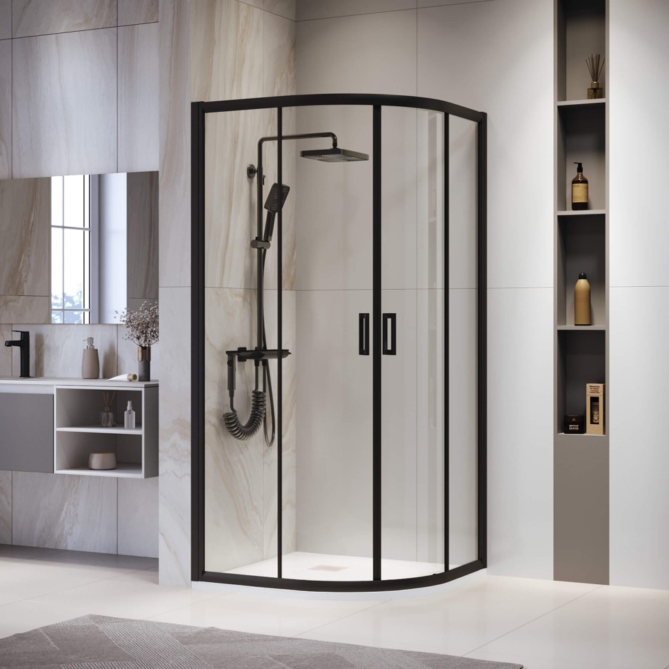 Душевой уголок RGW PA-52B (Прозрачное, 900x900)