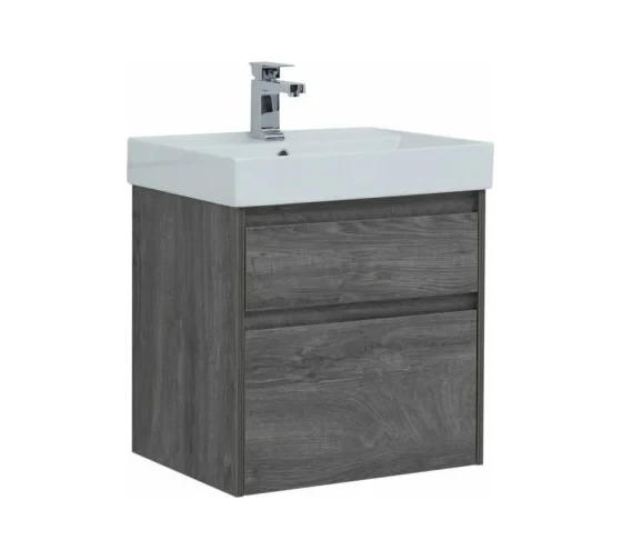 Тумба с раковиной Nova Lite 60 2 ящ. цв. дуб рошелье