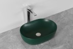 Раковина накладная MILLEAU Nuage MU7100K-MHGN (матовый изумрудный / тёмно-зелёный)