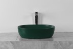 Раковина накладная MILLEAU Nuage MU7100K-MHGN (матовый изумрудный / тёмно-зелёный)