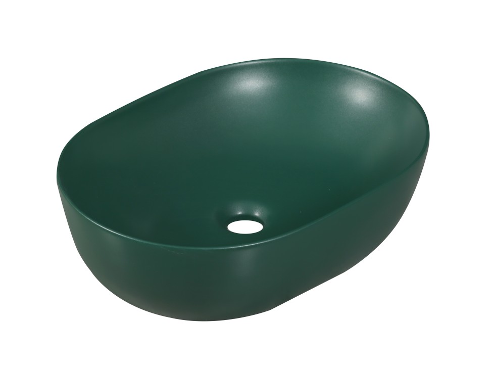 Раковина накладная MILLEAU Nuage MU7100K-MHGN (матовый изумрудный / тёмно-зелёный)