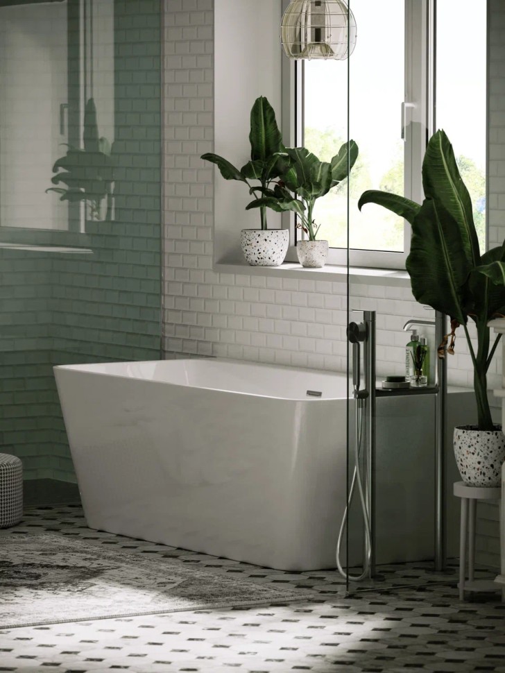 Ванна SANCOS Square акриловая отдельностоящая