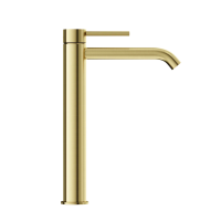 Смеситель для раковины высокий SANCOS Etna, брашированное золото, PVD покрытие, арт. SC9002BG