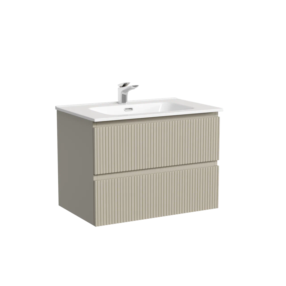 Тумба подвесная SANCOS Snob T 690х445х500, c двумя ящиками оснащенными доводчиками, Beige Soft , арт.SNT70CE