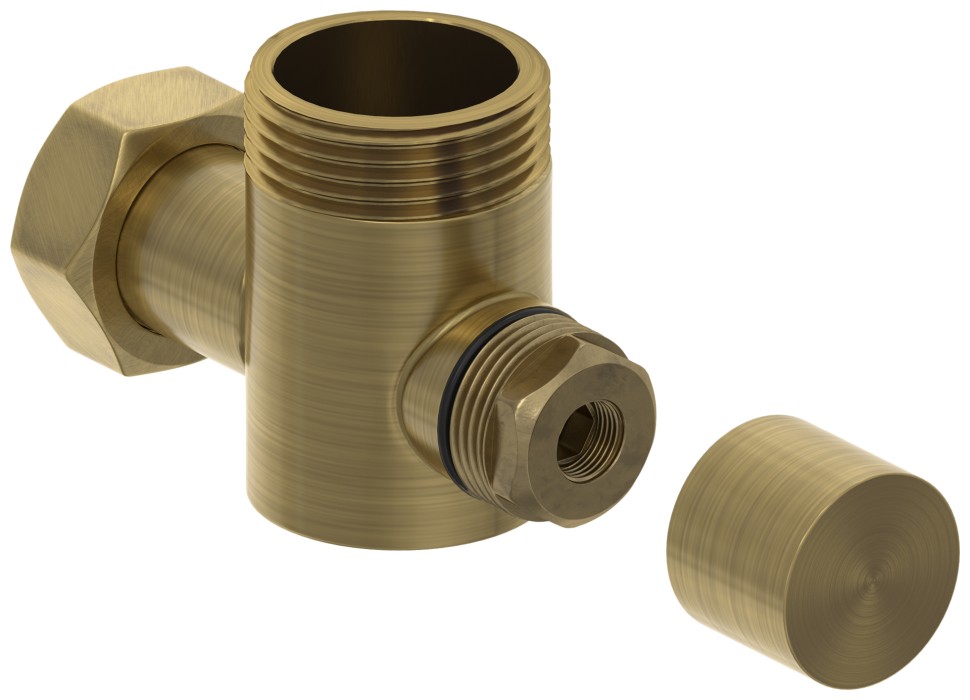 Вентиль угловой под шестигранник (G 1" НР х G 3/4" НГ)