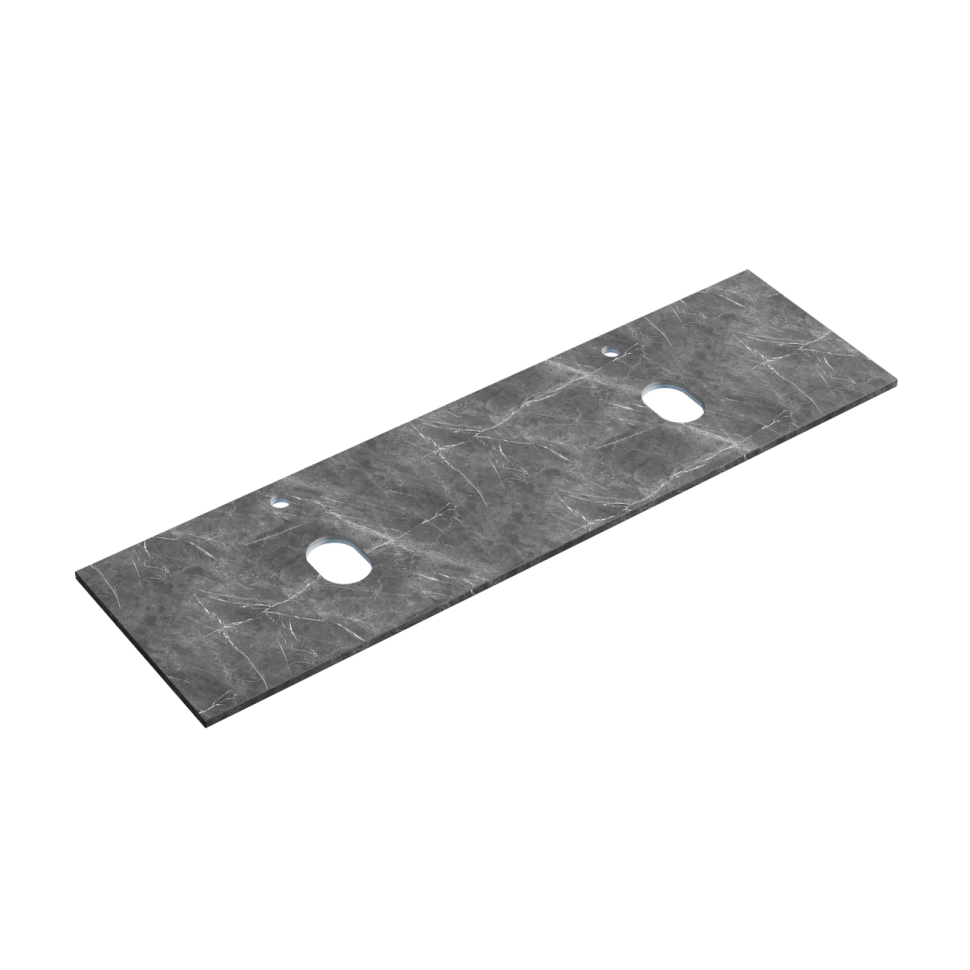 Столешница для ванной комнаты из керамогранита SANCOS Black Sky 1600х460 c отверстием под смеситель, арт.TT160A1X