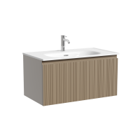 Тумба подвесная SANCOS Code 590х453х400, c одним ящиком оснащенным доводчиками, цвет серая платина , арт. CD60GP