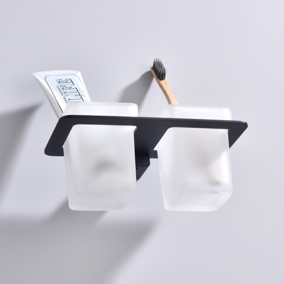 Держатель + 2 Стакана Raglo черный