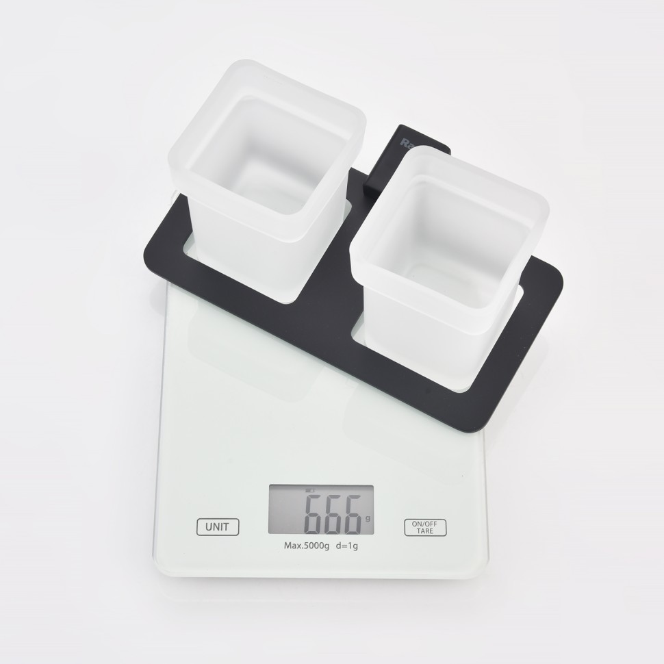 Держатель + 2 Стакана Raglo черный