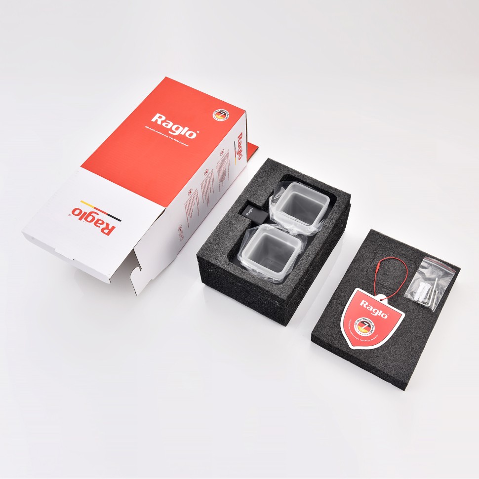 Держатель + 2 Стакана Raglo черный