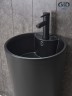 Раковина Gid Nb131bm 81120 накладная черная матовая 40x40x84