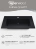 Раковина для ванной 66 см, Uperwood Parma Quartz, черная матовая, космос                  