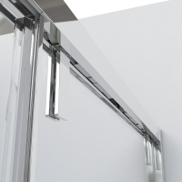 Душевой уголок Lugano VSR-1L1014CL-1, 1400*1000, хром, стекло прозрачное