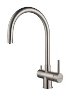 Смеситель для кухни Heller, нержавеющая сталь, He213218-SS(BS), Paulmark