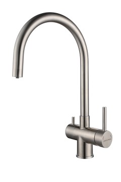 Смеситель для кухни Heller, нержавеющая сталь, He213218-SS(BS), Paulmark