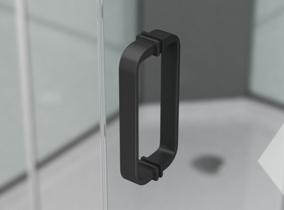 Душевое ограждение Ambassador Queen 11011205LBlack (120х80х200) прямоугольник,черный,стекло прозрачное,раздвижная,1 место