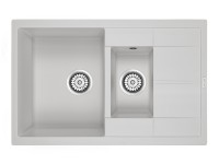 Мойка FLUGEN 60/1,5, IT-GRANIT, PM237850-WH, белый, 775х495 мм, Paulmark