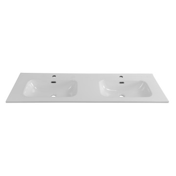Керамическая раковина с двумя чашами BelBagno BB1400-2-ETL
