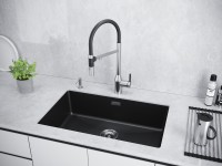 Мойка LUMI 74UNI, IT-GRANIT, LU74-AN, антрацит, 740х460, Paulmark