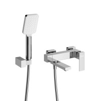 Смеситель для ванны и душа в комплекте с ручным душем, шлангом и держателем CEZARES SLIDER-VD-01