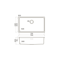 Кухонная мойка Omoikiri Tadzava 75-U/I-IN нерж. сталь/нержавеющая сталь
