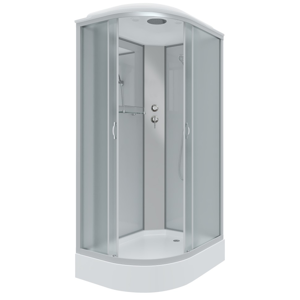 Душевая кабина Niagara Classic NG-3312-14R (120х80х215) низкий поддон(13см),стекло матовое,3 места
