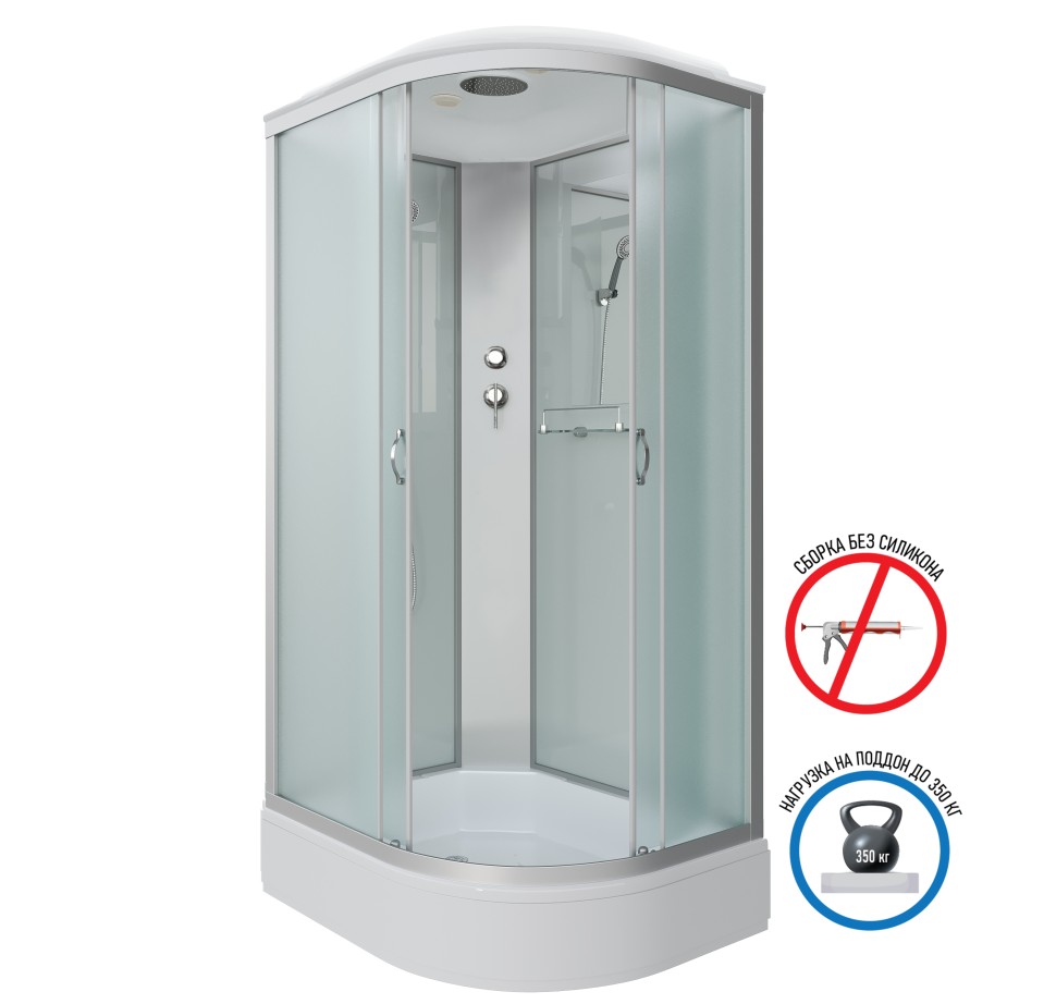 Душевая кабина Niagara Classic NG-33084-14L (100х80х215) средний поддон(26см),стекло матовое,4 места