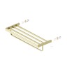Полка для полотенец Timo Petruma 15258/17 золото матовое