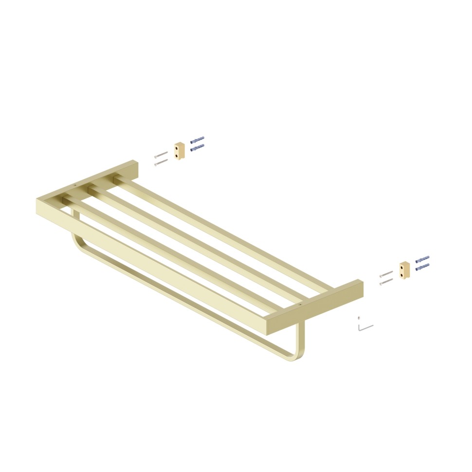 Полка для полотенец Timo Petruma 15258/17 золото матовое