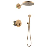 Душевая система встроенная с термостатом Timo Saona SX-2308/19SM розовое золото