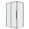 Душевое ограждение Grossman Galaxy 100.K33.01.120.21.02-200.K33.01.80.21.02 (120х80х195) раздвижная(левая),черный матовый,стекло шиншилла,2 места